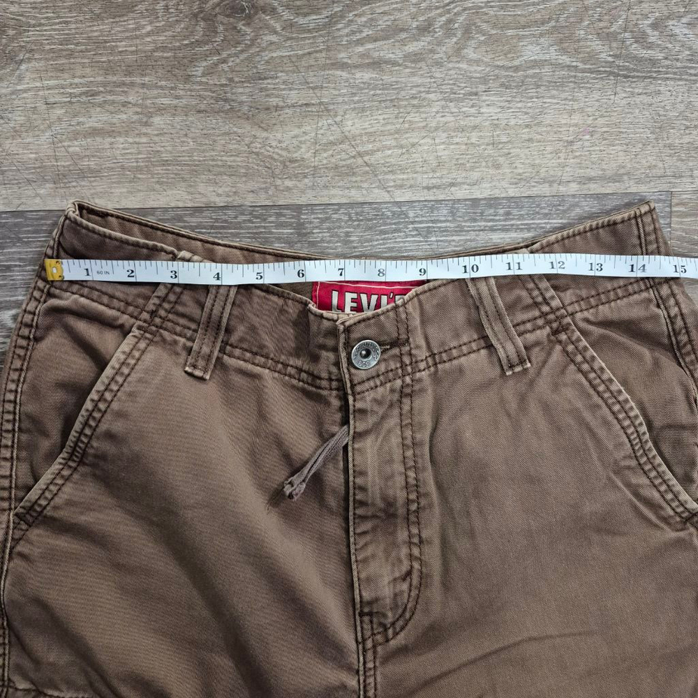 Men's Levi's Brown Cargo Shorts Waist 29 - Picture 6 of 7